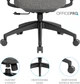 Кресло компьютерное офисное эргономичное OfficePro Elegant OC600-B-DG-DG Black/Dark Gray - изображение 18