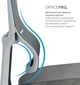 Кресло компьютерное офисное эргономичное OfficePro Elegant OC600-G-DG-DG Gray/Dark Gray - изображение 12