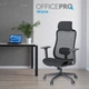Кресло компьютерное офисное эргономичное OfficePro Wave OC670-B-B-B Black - изображение 10