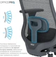 Кресло компьютерное офисное эргономичное OfficePro Wave OC670-B-B-B Black - изображение 12