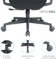 Кресло компьютерное офисное эргономичное OfficePro Wave OC670-B-B-B Black - изображение 18