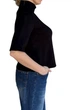 Кофта с коротким рукавом lips Tricot 44 черный B500 - изображение 2