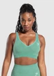 Спортивный топ Gymshark b3a4kc54 S бирюзовый (100004842) - изображение 1