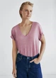 Футболка з льону Massimo Dutti 6862895607c32 S рожева (100004726) - зображення 1