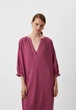 Платье оверсайз из хлопка Massimo Dutti 6668523676c54 XS фиолетовое (100005394) - изображение 2
