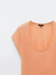 Футболка з бавовни Massimo Dutti 6827528643c54 L помаранчева (100005414) - зображення 5