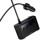 Автомобільний розгалужувач Hoco Z64 Anshun (2USB/2Type-C, 15W USB+240W DC) з дисплеєм Digital Display швидка зарядка в машину Чорний - изображение 3