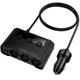 Автомобільний розгалужувач Hoco Z64 Anshun (2USB/2Type-C, 15W USB+240W DC) з дисплеєм Digital Display швидка зарядка в машину Чорний - изображение 4