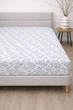 Простыня на резинке по периметру Ecotton SB-207274/2 White/ Black Фланель 160х200 см (25532_000) - изображение 1