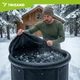 Басейн для моржування Trizand 26799, 320 л, складна кріо-ванна, 5-шарова термоізоляція, з кришкою та аксесуарами, чорна - зображення 2