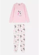 Піжама (кофта і шатни) флісова рожево-біла Stitch Disney 104см (400012354) - зображення 1