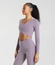 Спортивний лонгслів Gymshark b4a8f1c54 XS ліловий (100004806) - зображення 3