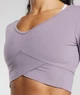 Спортивний лонгслів Gymshark b4a8f1c54 XS ліловий (100004806) - зображення 6