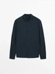 Куртка-рубашка Massimo Dutti 173117401c54 L темно-синяя (100005004) - изображение 5