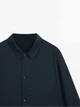 Куртка-рубашка Massimo Dutti 173117401c54 L темно-синяя (100005004) - изображение 6