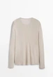 Лонгслив в составе с шерстью Massimo Dutti 6853699806c32 M серый (100004728) - изображение 4