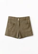 Шорты из льна Massimo Dutti 5035530705c54 34 хаки (100005011) - изображение 2