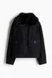 Пальто у складі з вовною H&M 1250910002c53 L чорне (100004565) - зображення 1