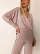 Жіночий комбінезон CHRISTMAS із люрексу Milirud S/L Пудровий (283-19-S/L) - изображение 4