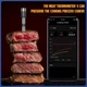 Бездротовий термометр для м’яса TASTYTI з 2 щупами, Bluetooth, смарт-додаток iOS/Android, LCD-дисплей, радіус до 243 м, для духовки, гриля та барбекю - зображення 2