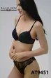 Комплект женского нижнего белья Balaloum 9451 черный с синим 80B/L - изображение 1