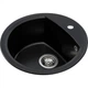 Мойка кухонная GRANADO RONDA black shine з сифоном (470*490mm.) (gr2201) GRANADO gr2201 905344 - изображение 2