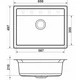 Мойка кухонная GRANADO ARTES white з сифоном (gr3605) GRANADO gr3605 905144 - изображение 7