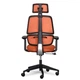 Офісне крісло Mealux Leo Air Orange (Y-543 KBY) Mealux Y-543 KBY 904472 - зображення 7