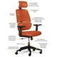 Офісне крісло Mealux Leo Air Orange (Y-543 KBY) Mealux Y-543 KBY 904472 - зображення 9