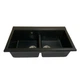 Мойка кухонная Adamant Similar чорний + змішувач + дозатор + ополіскувач склянок + колан (4824296106503) Adamant 4824296106503 905902 - изображение 3