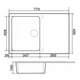Мойка кухонная GRANADO VIGO white (gr1405) GRANADO gr1405 904805 - изображение 6
