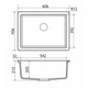 Мойка кухонная GRANADO Under top L avena (gr3502) GRANADO gr3502 905176 - изображение 5