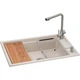 Мойка кухонная GRANADO Optimal Estella terra (+ змішувач Badalona LUX inox + дозатор Redondo inox + кошик+дошка) (ksg0203) GRANADO ksg0203 905103 - изображение 1