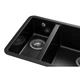 Мойка кухонная GRANADO Under top DOUBLE black shine (gr3401) GRANADO gr3401 905162 - изображение 3