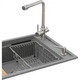 Мойка кухонная GRANADO Optimal Artes grafito (+ змішувач Badalona LUX inox + дозатор Redondo inox + коши (ksg1209) GRANADO ksg1209 905099 - изображение 3