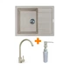 Мойка кухонная Adamant Anila Avena + змішувач та дозатор (182496900306) Adamant 182496900306 905836 - изображение 1