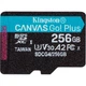 Карта памяти Kingston 256GB microSDXC сlass 10 UHS-I U3 V30 A2 Canvas Go Plus G4 (SDCG4/256GBSP) Kingston SDCG4/256GBSP 913671 - изображение 1
