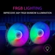 Набор Mars Gaming MF-DUO два вентилятора с подсветкой FRGB Rainbow 3PIN+4PIN (черный) - изображение 6