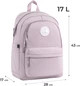 Рюкзак GoPack Education Teens 141L 43x28x17 см 17 л Пудровый (GO26-141L-2) - изображение 2