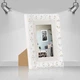 Фоторамка деревянная 10х15 багет: DL4807-01 Белый (с глянцевым стеклом 1-1.5мм, двп с ножкой) EmojiFrame - изображение 2