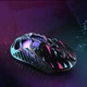 Геймерська акумуляторна, бездротова (Bluetooth + 2,4G), миша GravaStar Mercury X Pro 8K Wireless Gaming Mouse, RGB, Neon Graffiti (GS_X_PRO_CG_BLK) - зображення 7