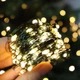 Світлодіодна гірлянда Роса 50м 500LED для новорічного оформлення з теплим білим світлом від USB. - зображення 6