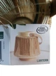 Декоративный фонарь-конус плетеный бамбук с ручкой Home Accents Lantern натуральный 25-30 см - изображение 2