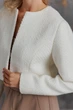 Женский жакет ART KNIT Шарм молочный, M 043053 - изображение 3