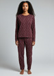 Пижама Primark women pyjamas cotton L комплект для дома и сна Бордовый (8929) - изображение 1
