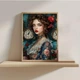 Набор для вышивки крестом JOZYSH «Винтажная красавица» 30×40 см, 14 CT, канва Аида с нанесенным рисунком, полная зашивка - изображение 3