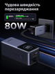 Зовнішній акумулятор Ugreen Nexode 20000mAh (130W) портативний повербанк на 3 порти із вбудованим кабелем USB Type-C (PB723) - зображення 6