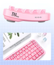 Клавиатура Mofii Pearl SK-711 с комбинированным подключением, RGB и силиконовой подставкой под запястья - Cherry blossom pink - изображение 4