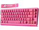 Клавіатура Attack Shark X68 HE Contours Side Printed RGB Pink - зображення 2