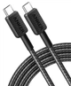 Кабель ANKER 322 USB-C to USB-C 1.8 м Nylon Черный (A81F6G11) - изображение 2